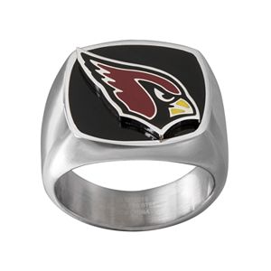 Men's Stainless Steel Arizona Cardinals Ring