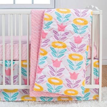 Poppi Living Flower 3 Pc Crib Bedding Set