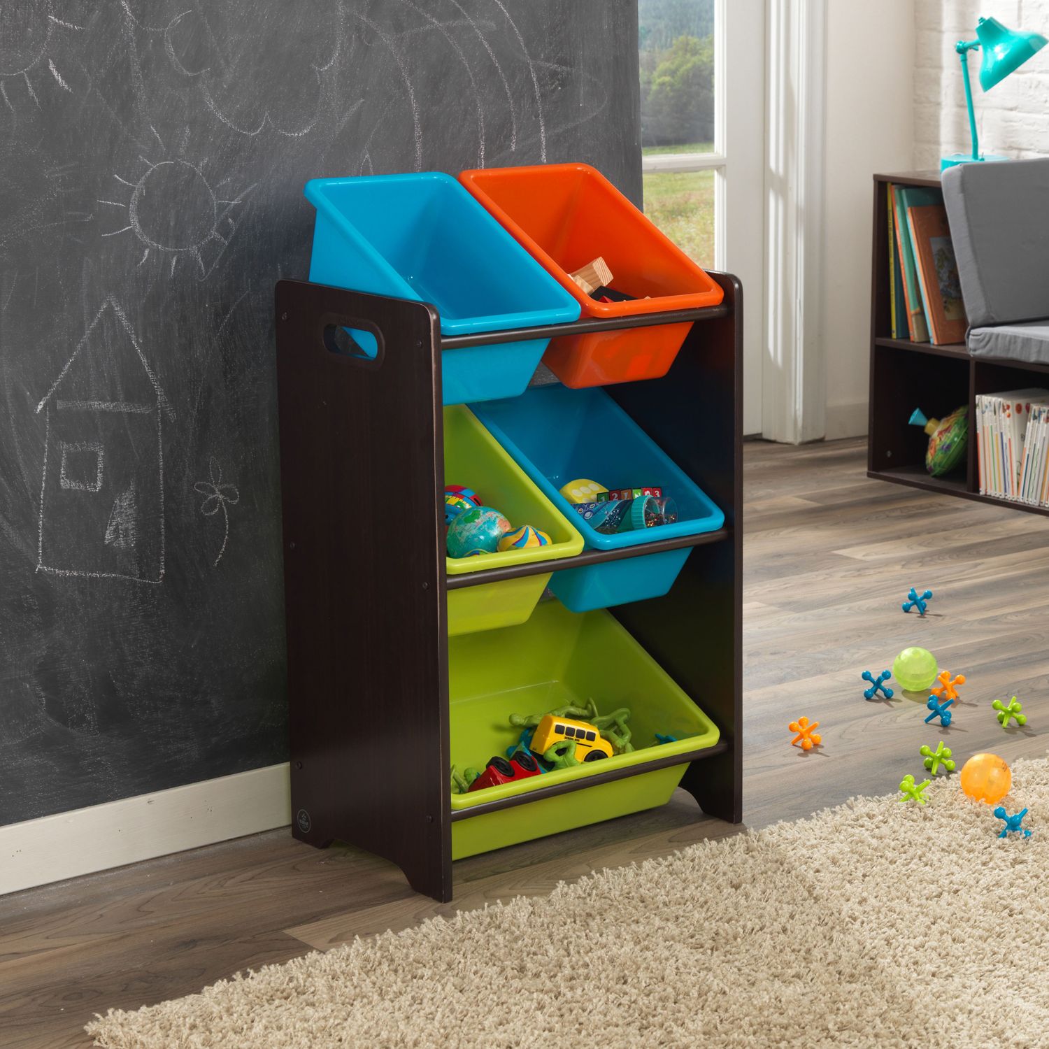 kidkraft sort it & store it bin unit