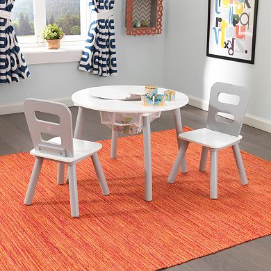 KidKraft Round Storage Table & Chair 3-piece Set 