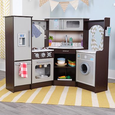 KidKraft Ultimate Corner Play Kitchen with Lights & Sounds