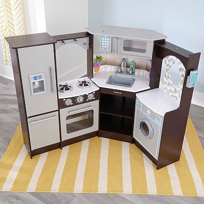 KidKraft Ultimate Corner Play Kitchen with Lights Sounds