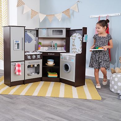 KidKraft Ultimate Corner Play Kitchen with Lights & Sounds