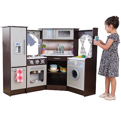 KidKraft Ultimate Corner Play Kitchen with Lights & Sounds