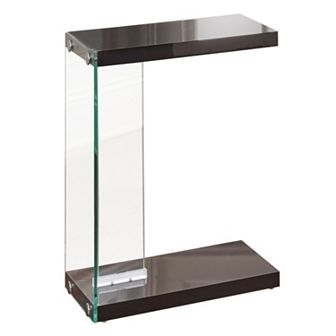 Elaina Glass End Table