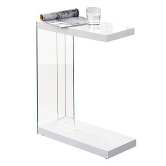 Elaina Glass End Table