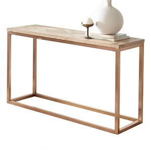 Gino Geometric Parquet Sofa Table