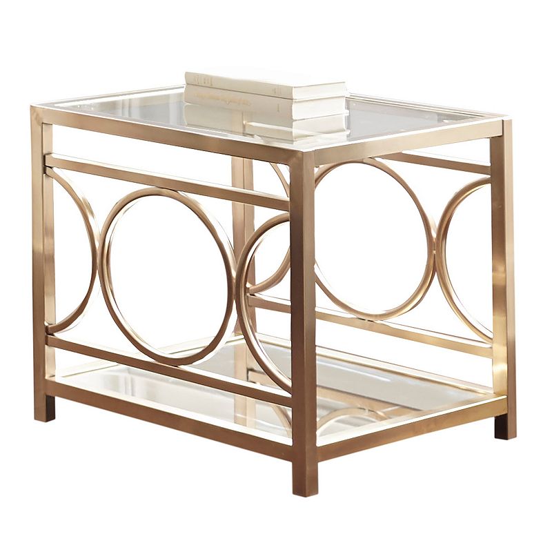 Olympia End Table, Gold