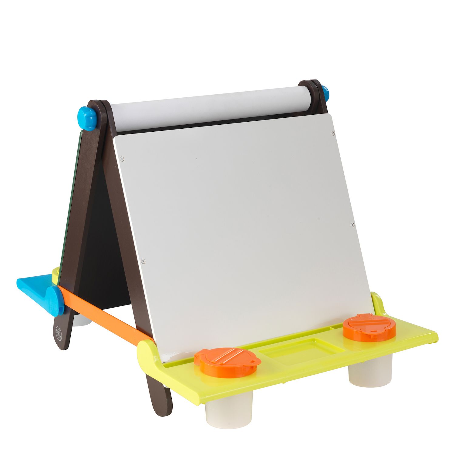 kidkraft art table with drying rack and storage