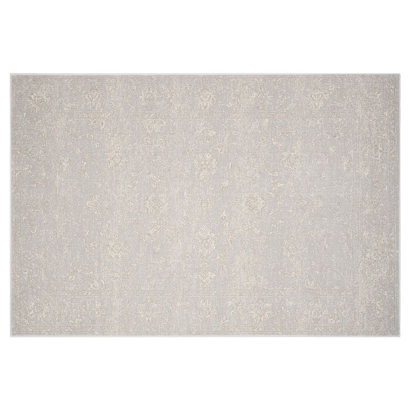 Safavieh Carnegie Sophia Framed Floral Rug, Grey, 6.5X9 Ft