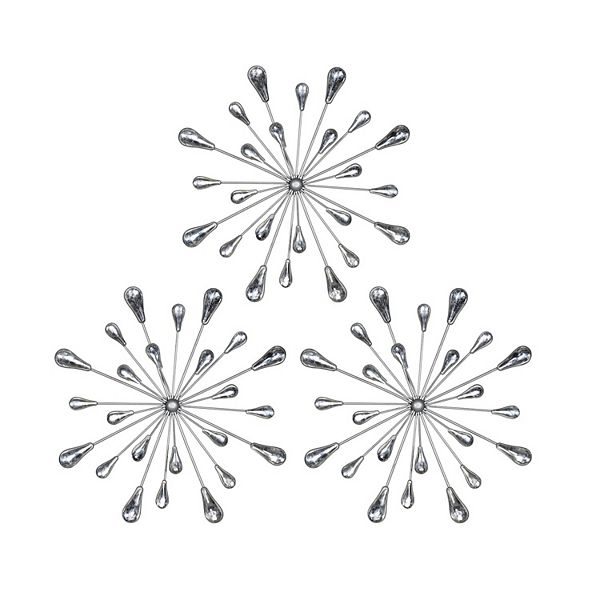 Stratton Home Decor Acrylic Burst Wall Decor 3piece Set