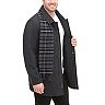 Big & Tall Dockers Wool-Blend Car Coat with Plaid Scarf