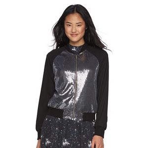 Juniors' Rogue One: A Star Wars Story Sequin Bomber Jacket