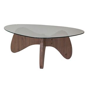 Madison Park Abel Glass Top Coffee Table