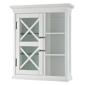 Elegant Home Fashions Wyatt One Door Storage Cubby Wall Cabinet