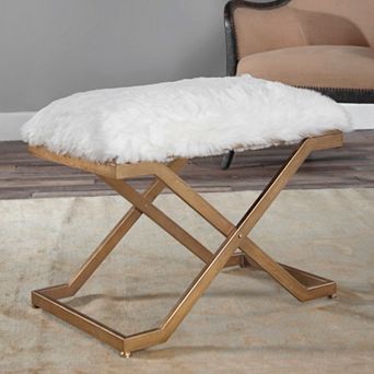 Farran Faux-Fur Small Bench