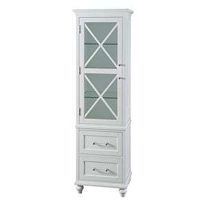 Elegant Home Fashions Wyatt 2-Drawer Storage Linen Tower