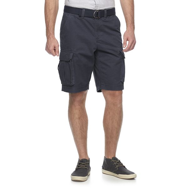 Big & Tall Sonoma Goods For Life® Classic-Fit Twill Belted Cargo Shorts