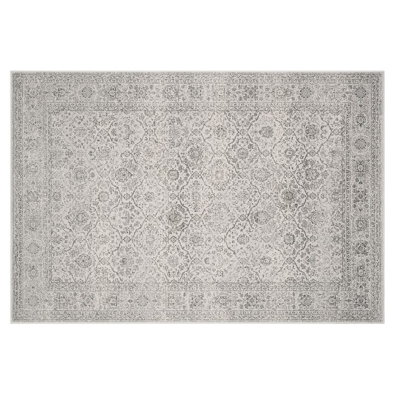 Safavieh Carnegie Mariana Framed Floral Rug, Grey, 5X7.5 Ft