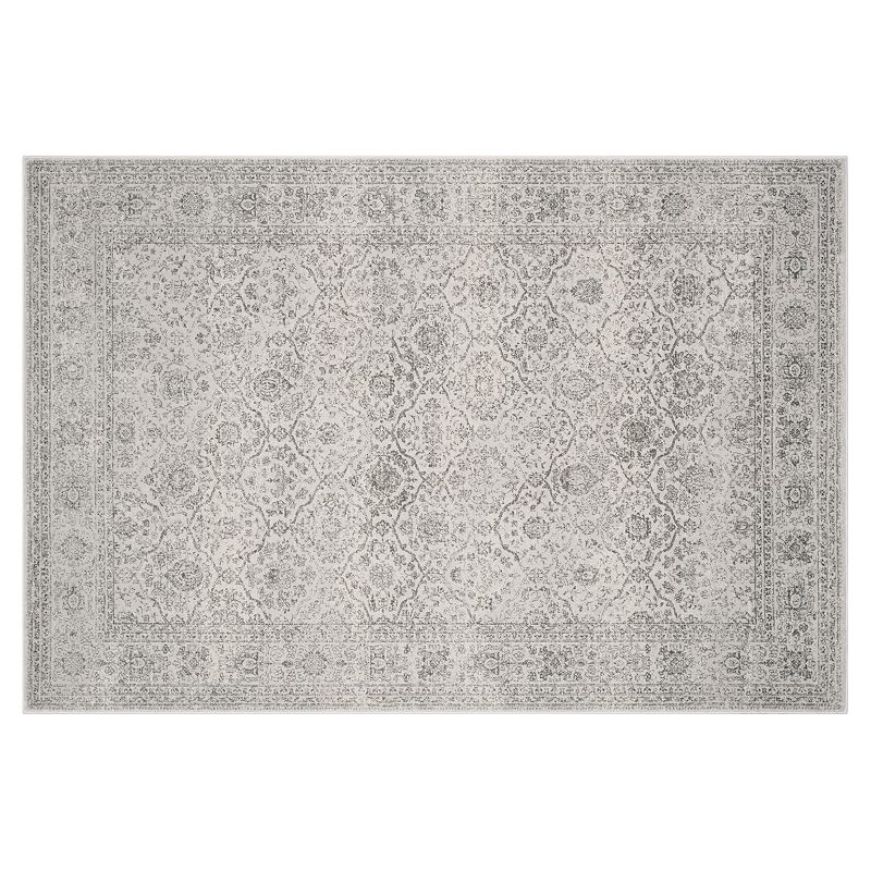 Safavieh Carnegie Mariana Framed Floral Rug, Grey, 5X7.5 Ft