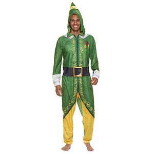 Men's Buddy the Elf Fleece Hooded Union Suit