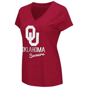 Women's Campus Heritage Oklahoma Sooners V-Neck Tee