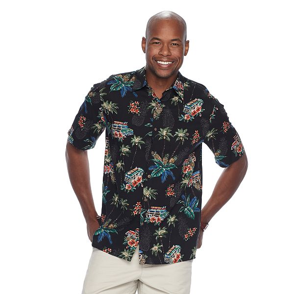 Men's Batik Bay Tropical Casual Button-Down Shirt