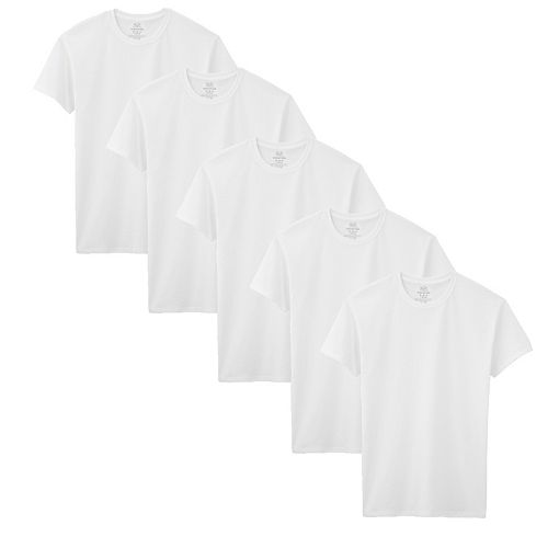 Boys Fruit Of The Loom Signature 5-Pack Crewneck Tees