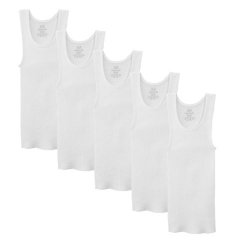 Boys Fruit Of The Loom Signature 5Pack Tanks