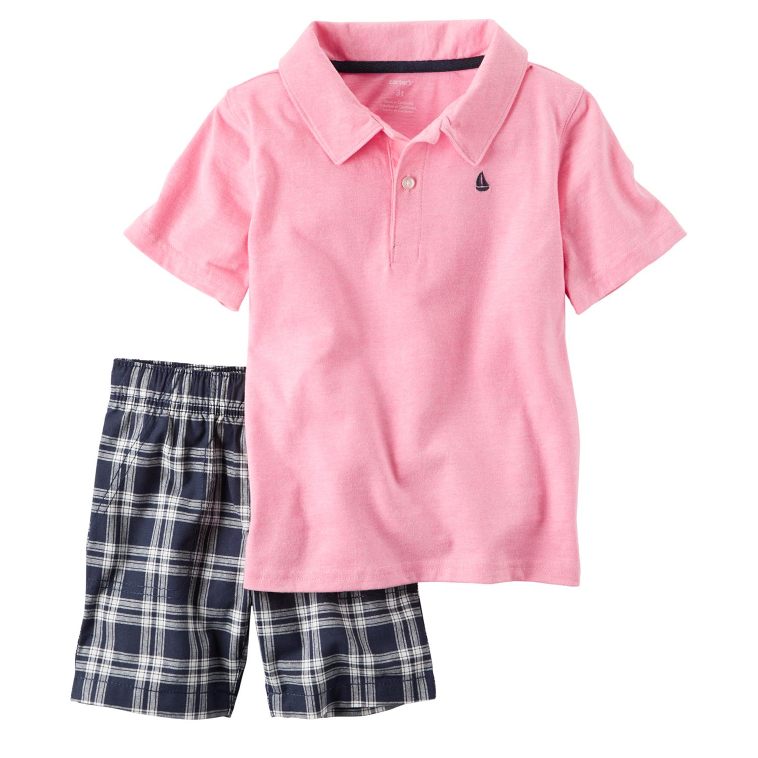 baby boy pink polo shirt