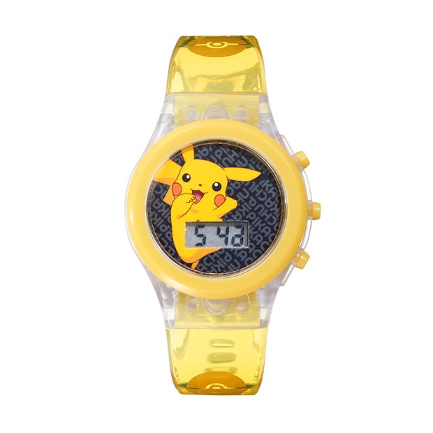 Pokemon Pikachu Watch Pokeball Digital Wristwatch Flashing Lights Reloj  Gift Kid