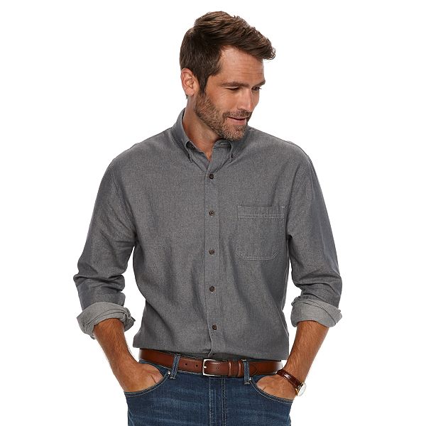 Men's Croft & Barrow® Classic-Fit Woven Button-Down Shirt