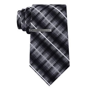 Men's Van Heusen Patterned Skinny Tie and Tie Bar