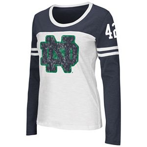 Women's Campus Heritage Notre Dame Fighting Irish Hornet Football Tee