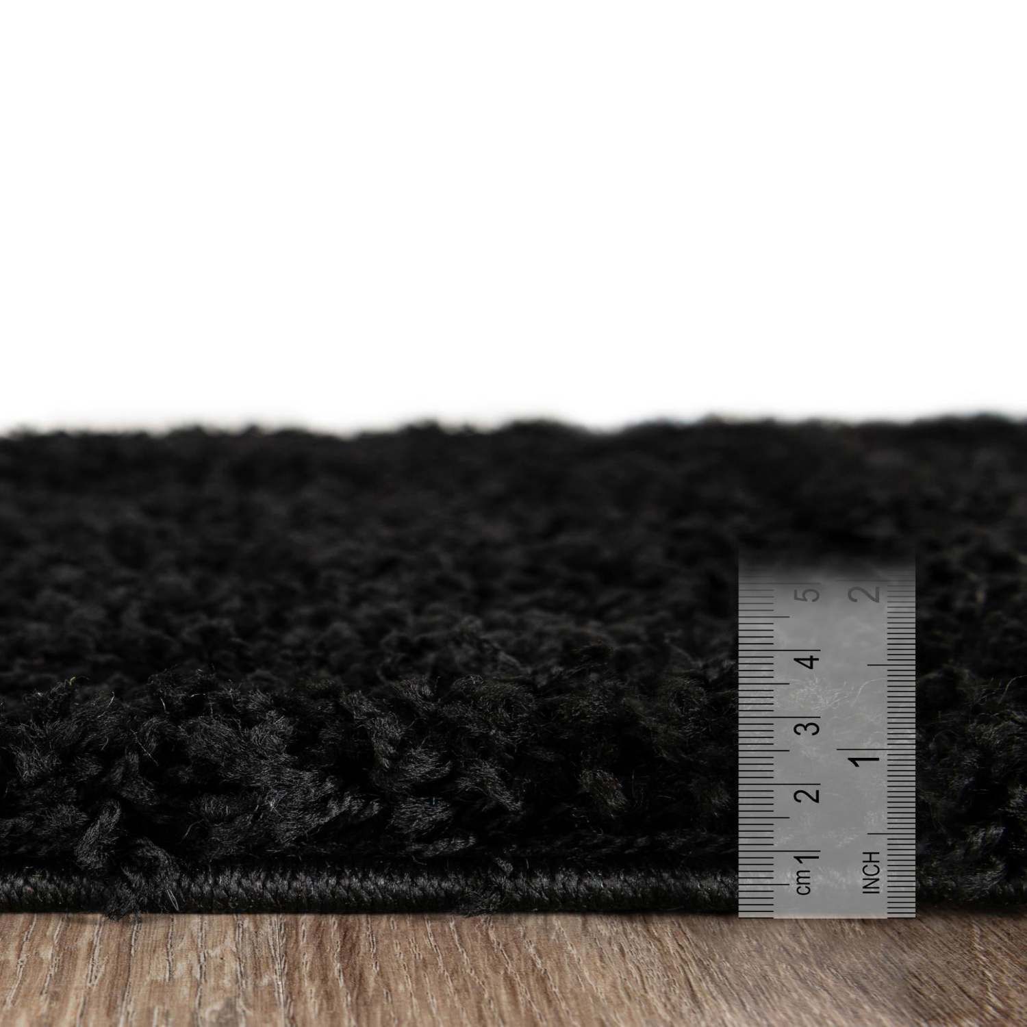Unique Loom Solid Shag Collection Modern Plush Rug
