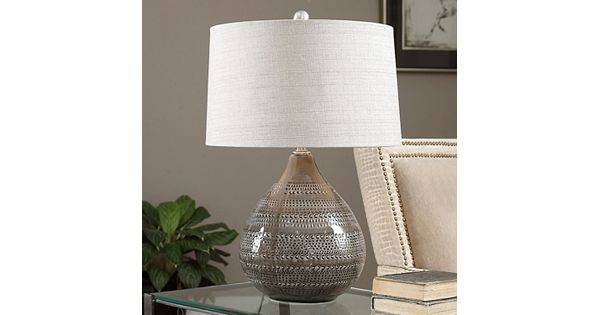 Batova Textured Ceramic Table Lamp