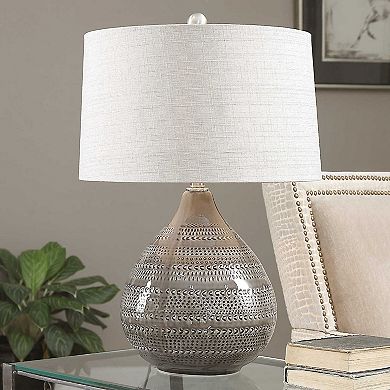 Batova Textured Ceramic Table Lamp