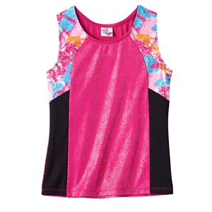 Girls 4-16 Jacques Moret Funky Loves Colorblocked Racerback Tank Top