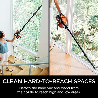 Shark® Rocket® Ultra-Light Corded Bagless Stick Vacuum for Carpet and Hard Floor Cleaning with Swivel Steering, Detachable Hand Vacuum, Convenient Storage, and Easy-Empty Dustcup, HV301