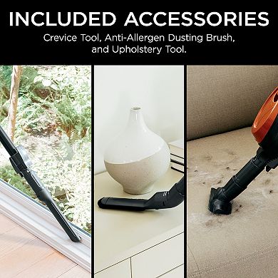 Shark® Rocket® Ultra-Light Corded Bagless Stick Vacuum for Carpet and Hard Floor Cleaning with Swivel Steering, Detachable Hand Vacuum, Convenient Storage, and Easy-Empty Dustcup, HV301