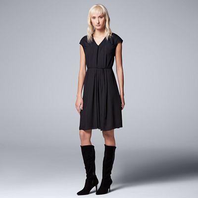 Women s Simply Vera Vera Wang Pleated Shift Dress