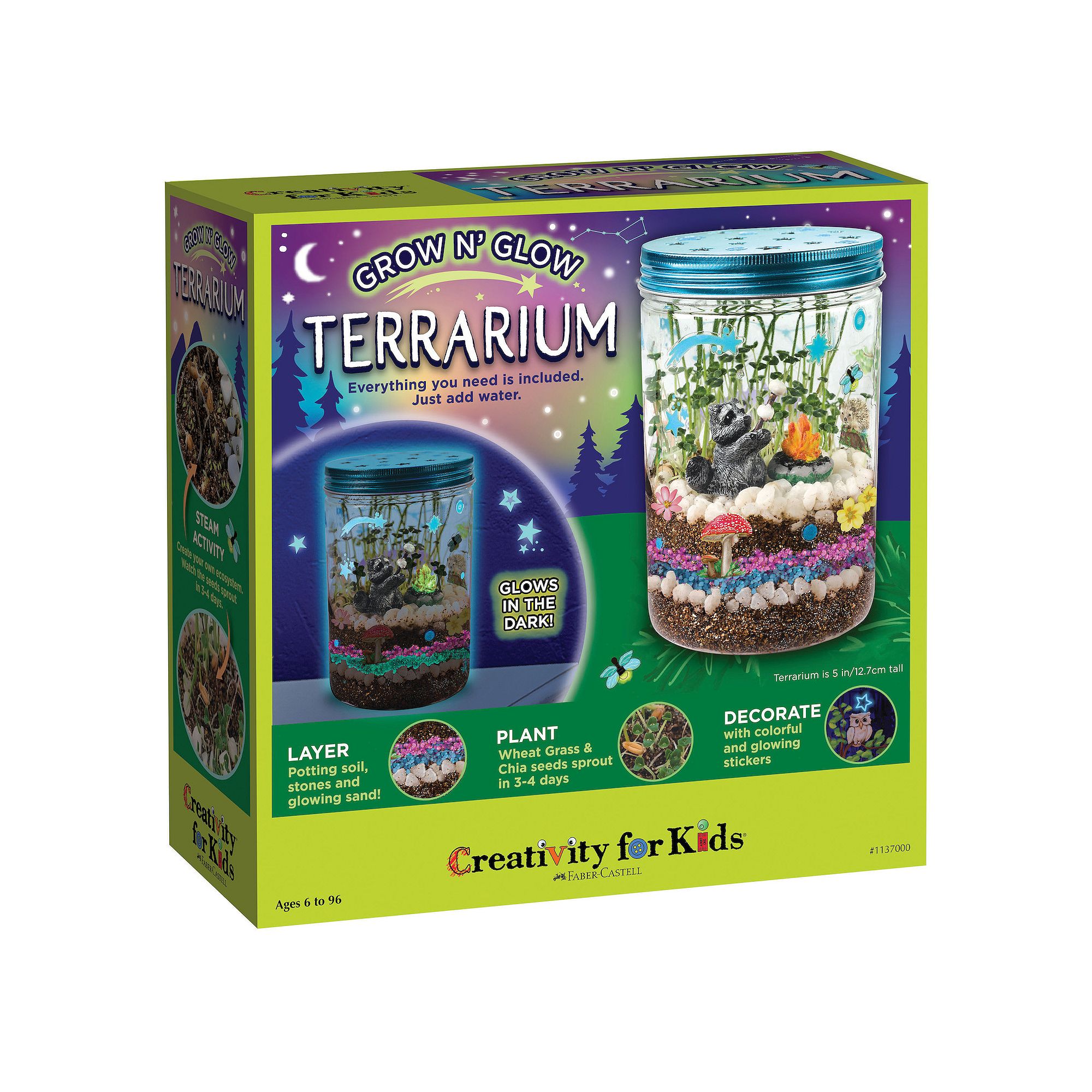 Creativity For Kids Grow n Glow Terrarium, Multi