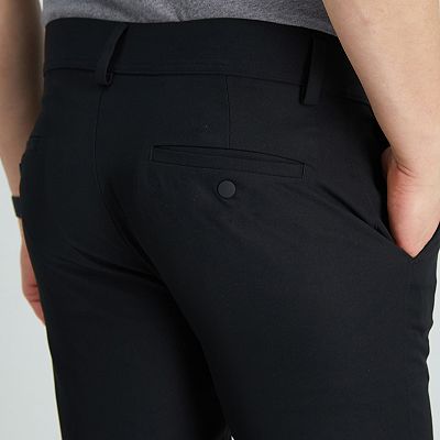 The Active Series 5-Pocket Tech Pants, Flat Front in Khaki | Size: 36 x 34