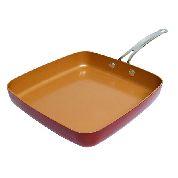 Red Copper Square Dance Pan – BulbHead International