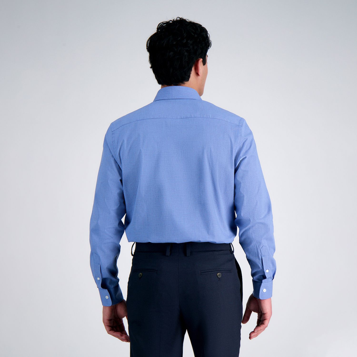j.m. haggar slim fit dress shirt Haggar Wrinkle Free Slim Fit Dress Shirt in Black main image 1