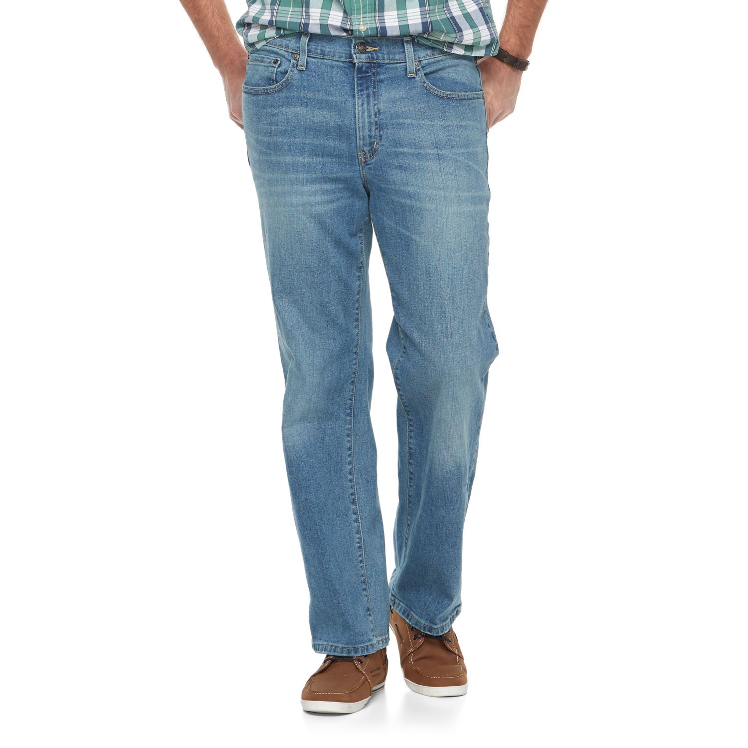 izod men's big & tall comfort stretch relaxed fit jean
