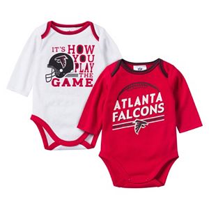 Baby Gerber Atlanta Falcons 2-Pack Long Sleeve Bodysuit