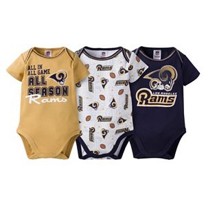 Baby Los Angeles Rams 3-Pack Bodysuits