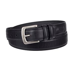 Big & Tall Columbia Double-Loop Stitched Leather Belt