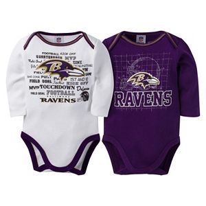 Baby Baltimore Ravens 2-Pack Bodysuits